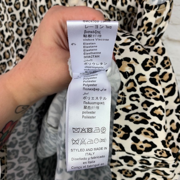 Elisabetta Franchi Abito Leopard Laced Mini Dress - Picture 14 of 16